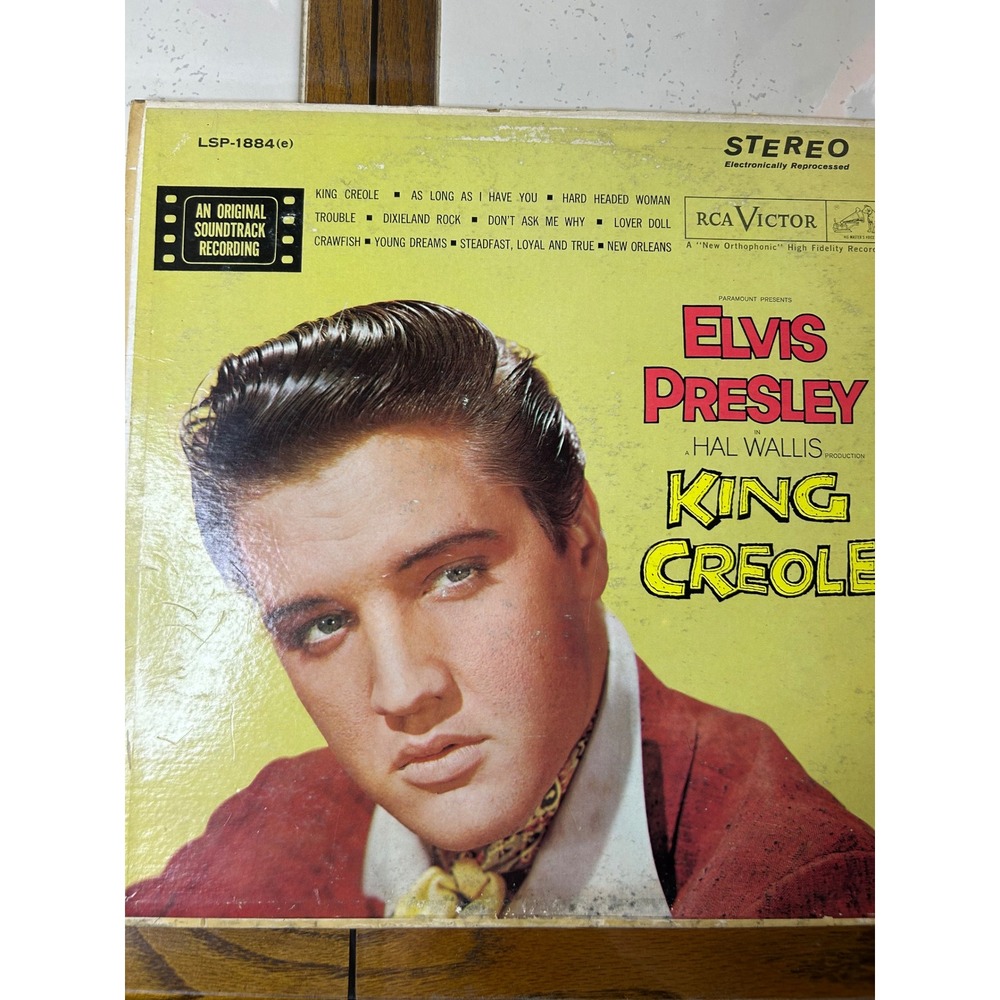 Elvis Presley King Creole Original Soundtrack RCA Victor LSP 1884‎ Vinyl Record